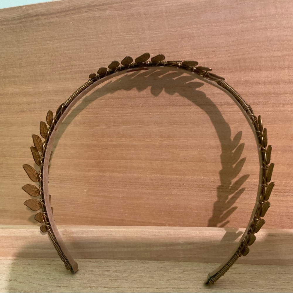 Greek Golden Olive Leaf Headband, Laurel
